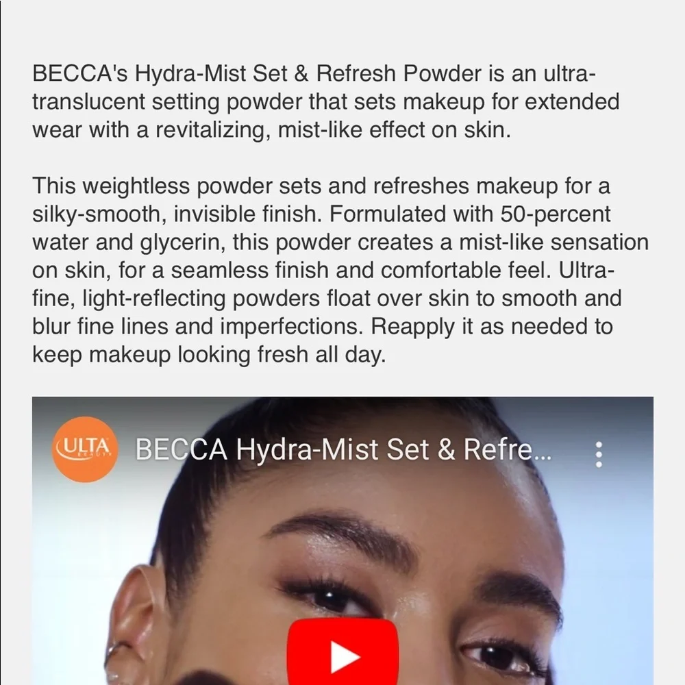 BECCA brand new